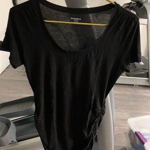 Motherhood maternity black T-shirt with ruching